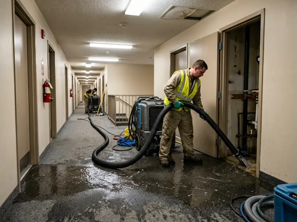 multi-unit-apartment-hallway-f-005 — frequently asked questions, Emergency Burst Pipe Water Extraction & Removal in East San…